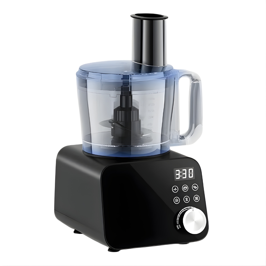 600W Food Processor with 12-Cup Capacity, 11 Speeds and 6 Functions