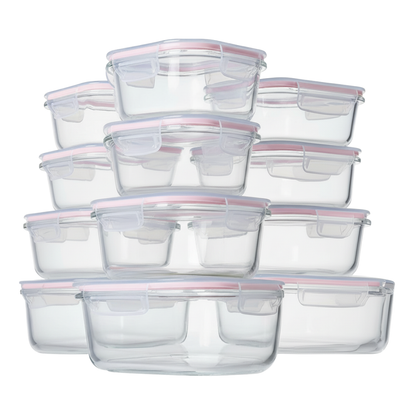Borosilicate Glass Food Storage Set – 12 Containers with Lids