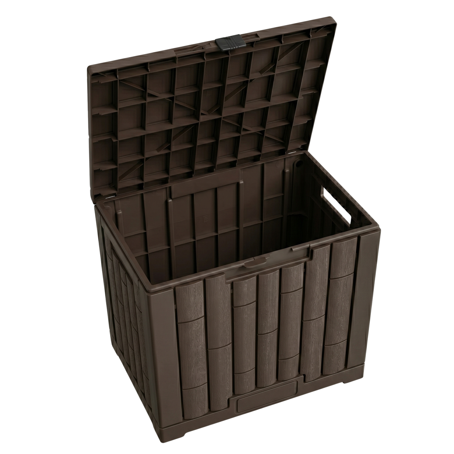 Hinged Lid Storage Container - 120L Capacity with 330 lb Weight Limit