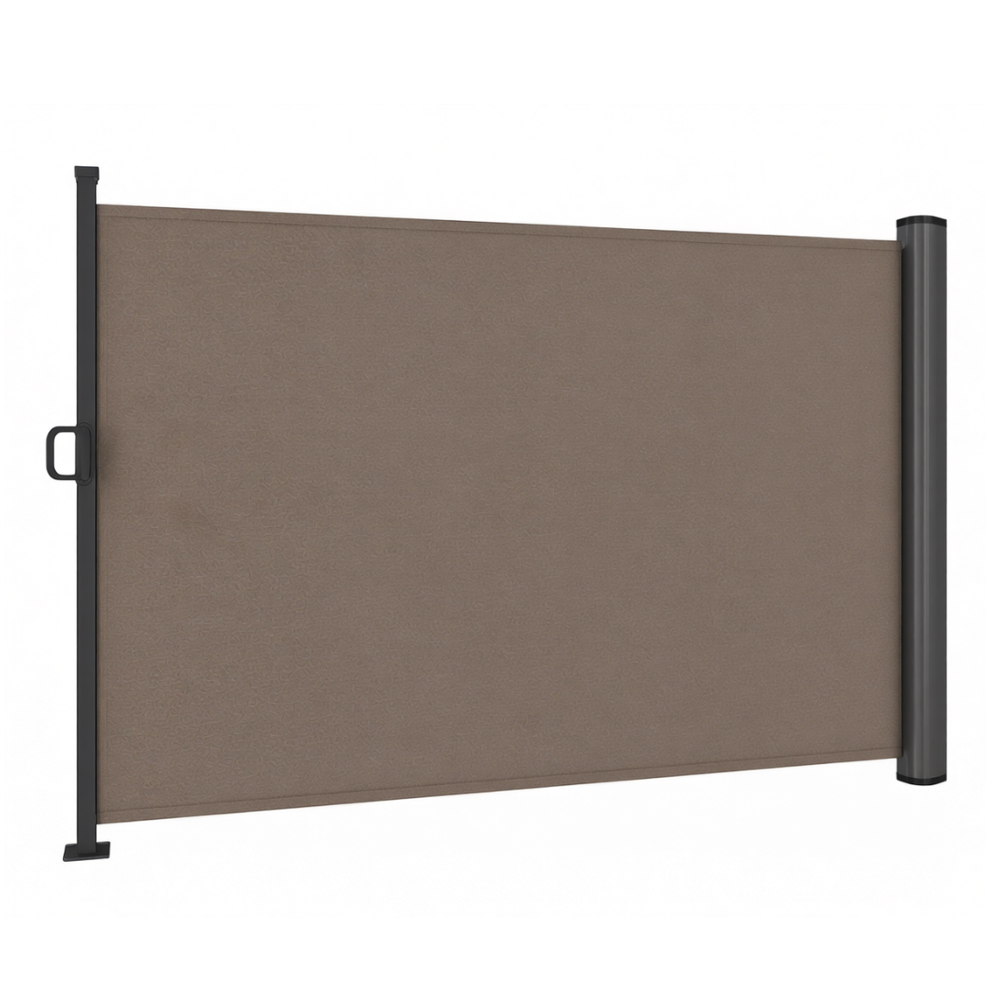 Retractable Privacy Screen Awning 126 inches for Garden Patio