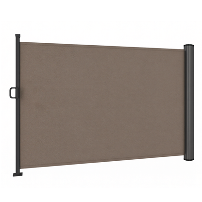 Retractable Privacy Screen Awning 126 inches for Garden Patio