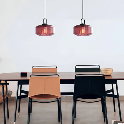 Vintage-Inspired Glass Hanging Light Fixture