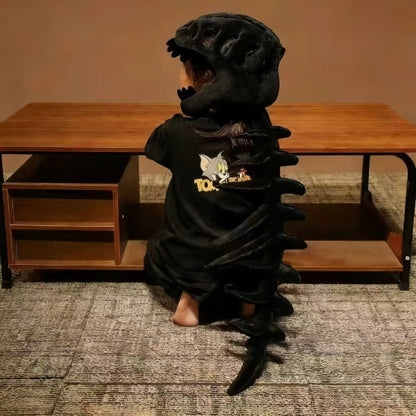 Baby Hoodie in Dinosaur Plush Design