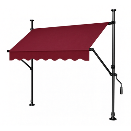 Manual Retractable Awning, 138 Inches Wide with 47 Inch Projection