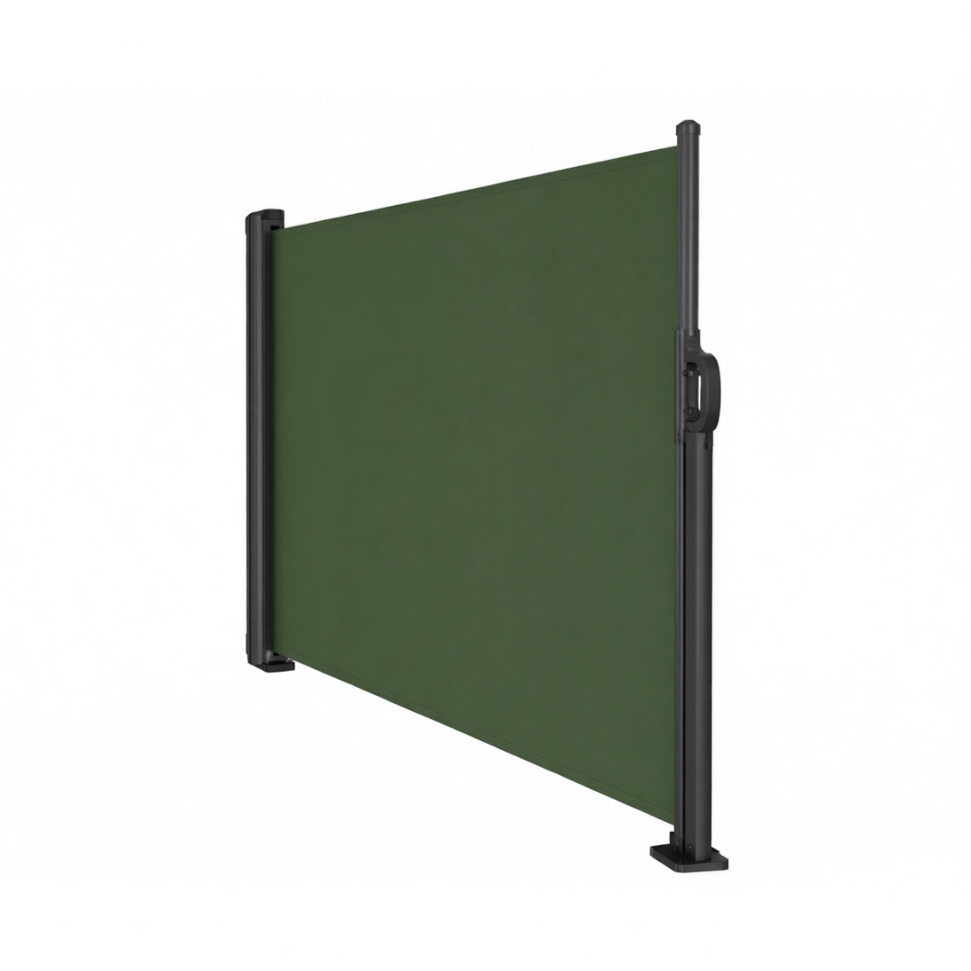 71-Inch High Retractable Privacy Screen Awning - 138 Inches Wide