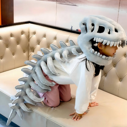 Baby Hoodie in Dinosaur Plush Design