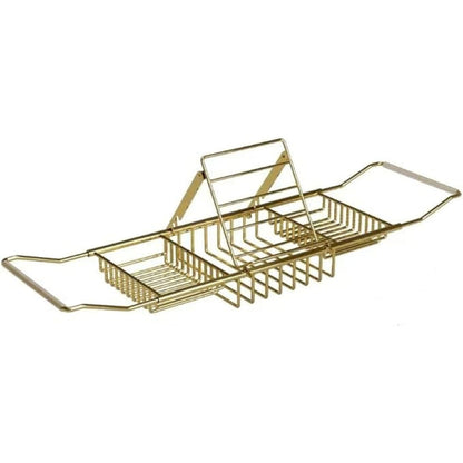 Expandable Bath Tray in Elegant Stainless Steel