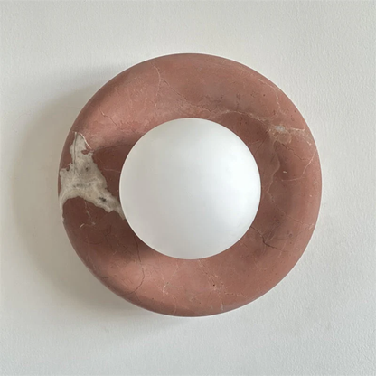 Chic LED Wall Sconce with Marble Accent - Stylish Lighting
