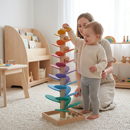 Wooden Sound Tower for Enhanced Audio Experience