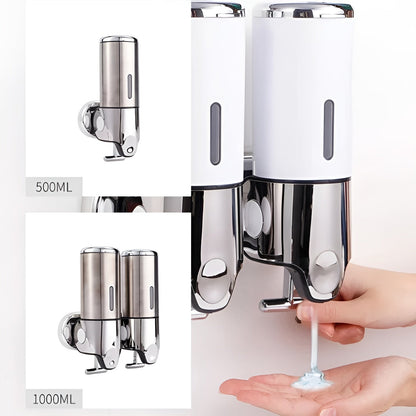 Sleek Marble-Style Wall Soap Dispenser for Effortless Use