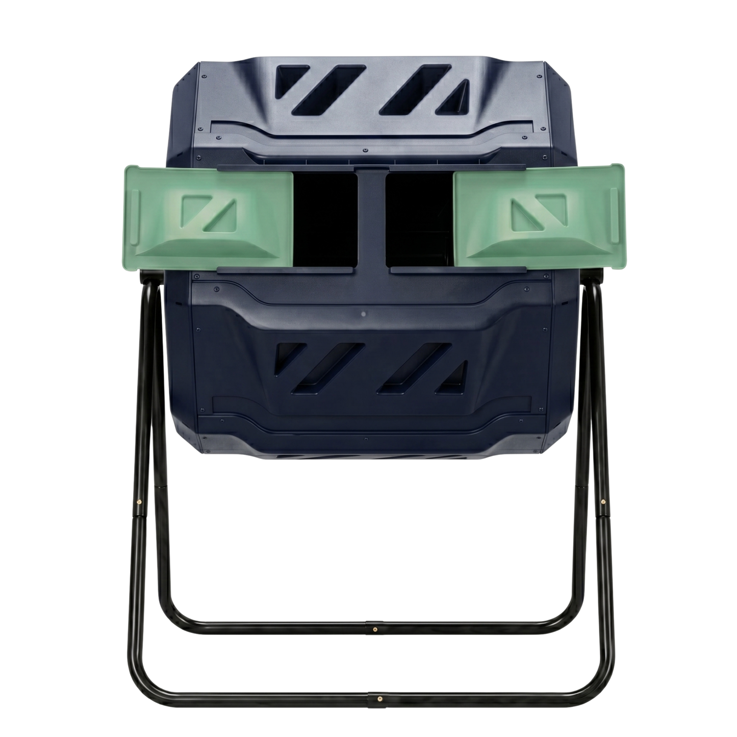 Adjustable Steel Frame 150L Compost Tumbler with Dual Chambers
