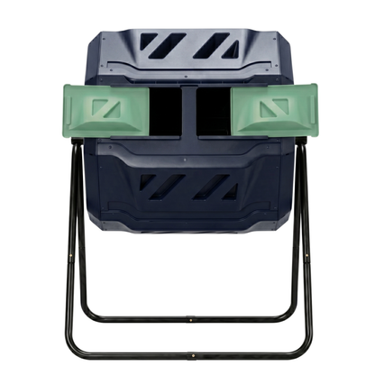 Adjustable Steel Frame 150L Compost Tumbler with Dual Chambers