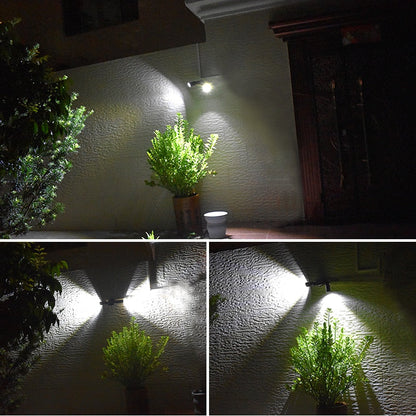 Smart Solar Motion-Activated LED Security Light with Dual Heads