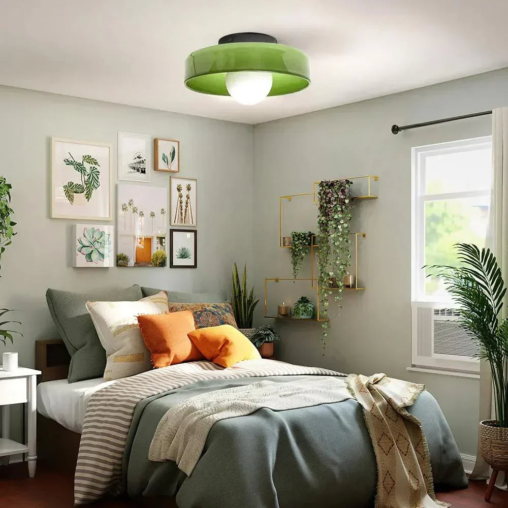 Elegant Dual-Mount Light Fixture with Glass Globe Design