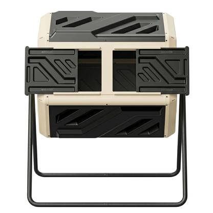 Dual Chamber Rotating Compost Bin System – 160L Tumbler Frame
