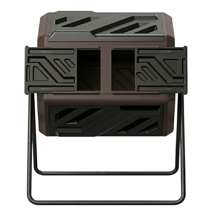 Dual Chamber Rotating Compost Bin System – 160L Tumbler Frame