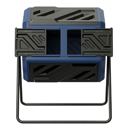 Dual Chamber Rotating Compost Bin System – 160L Tumbler Frame