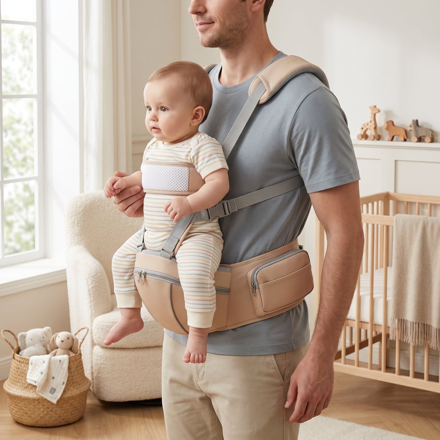 Infant Hip Carrier for Comfortable Baby Wearing