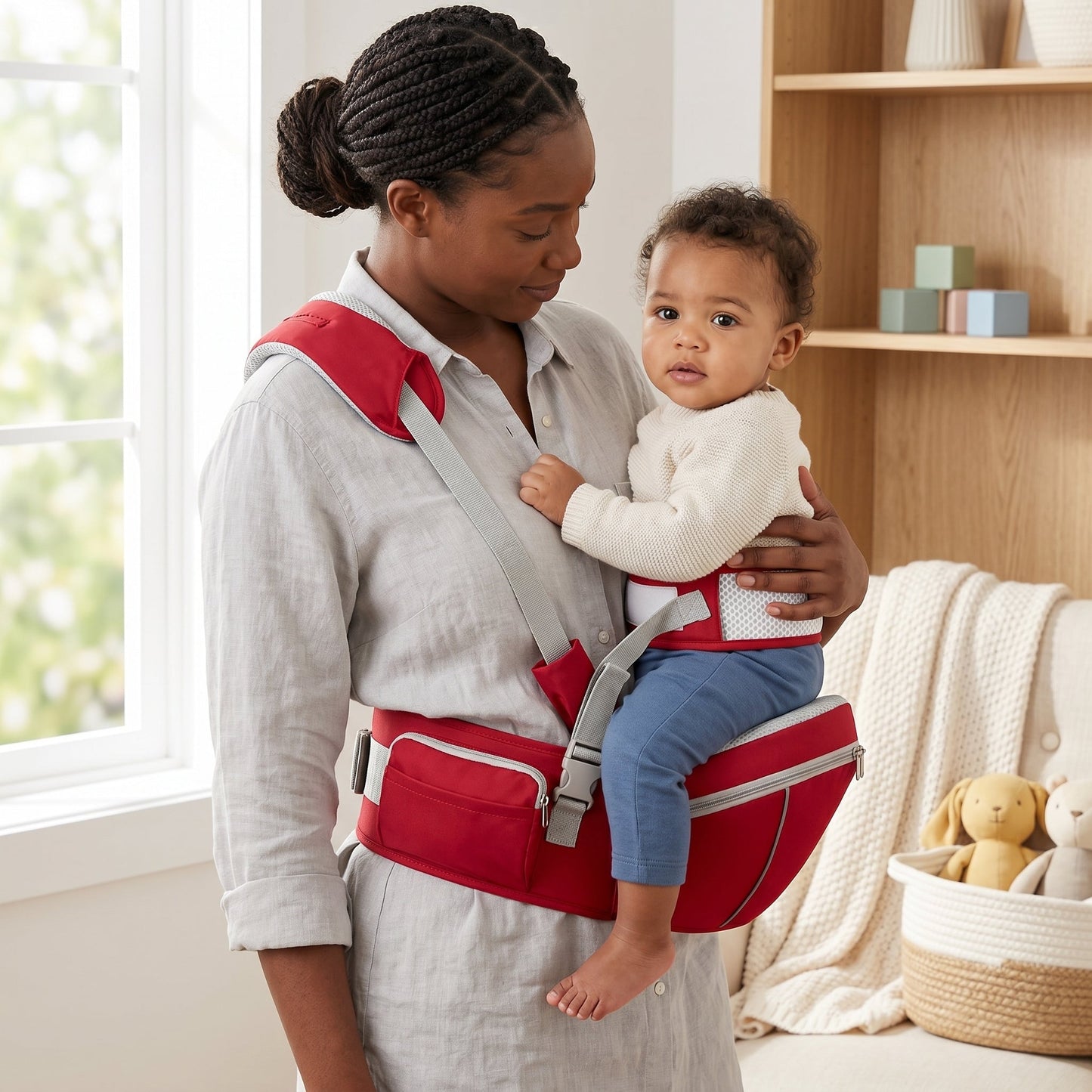 Infant Hip Carrier for Comfortable Baby Wearing