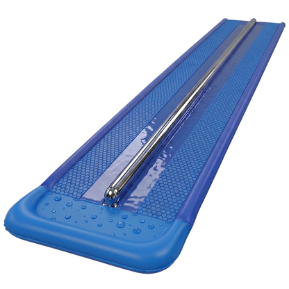 18-Foot Dual Lane Water Slide Featuring Sprinkler System