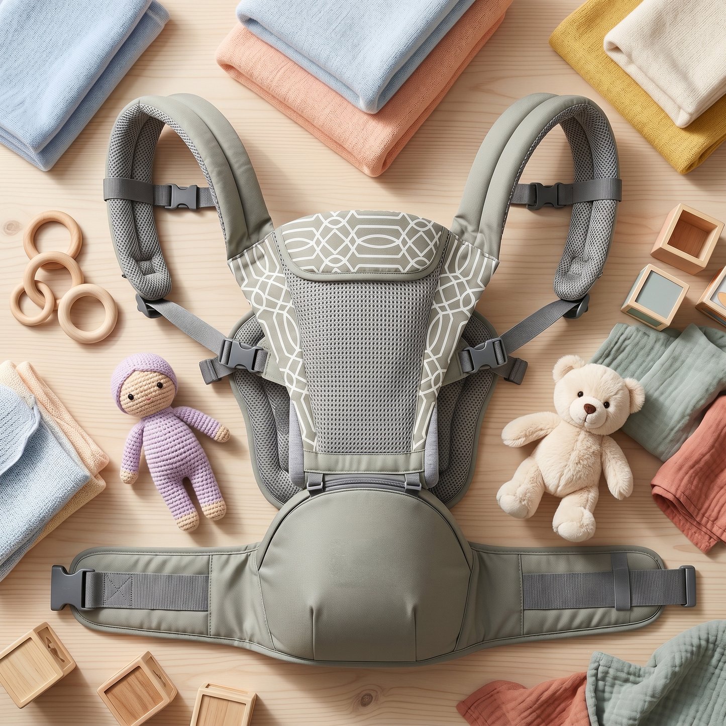 Hip Seat Baby Carrier with Cradle Support