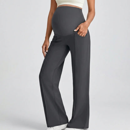 Yoga Pants with Flared Legs in Cloud Design
