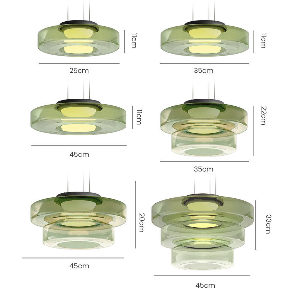 Sleek Glass Pendant Light – Contemporary Hanging Fixture