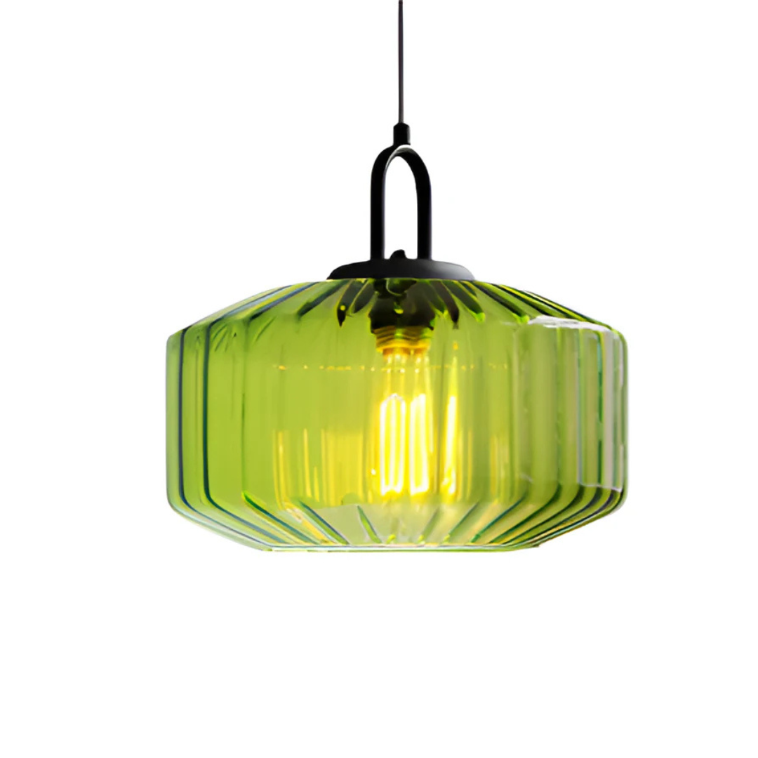 Vintage-Inspired Glass Hanging Light Fixture