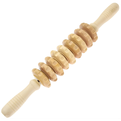 Massage Roller for Fascia Made of Wood