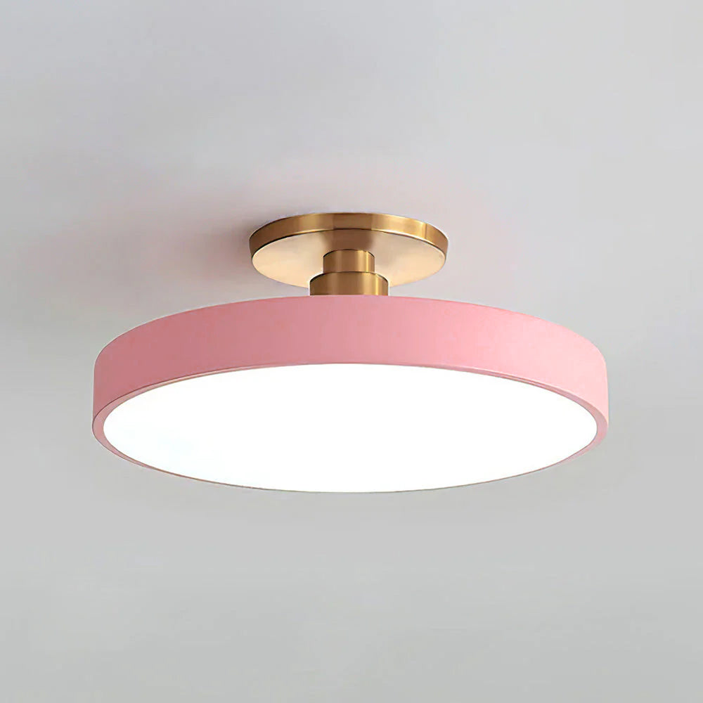 Chic Two-Color LED Ceiling Light with Convenient Remote Control