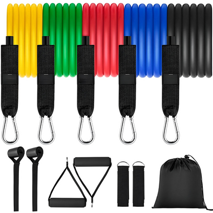 Set of 11 Resistance Bands for Strength Training