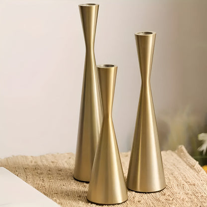 Sophisticated Candle Holder Trio for Stylish Home Ambiance