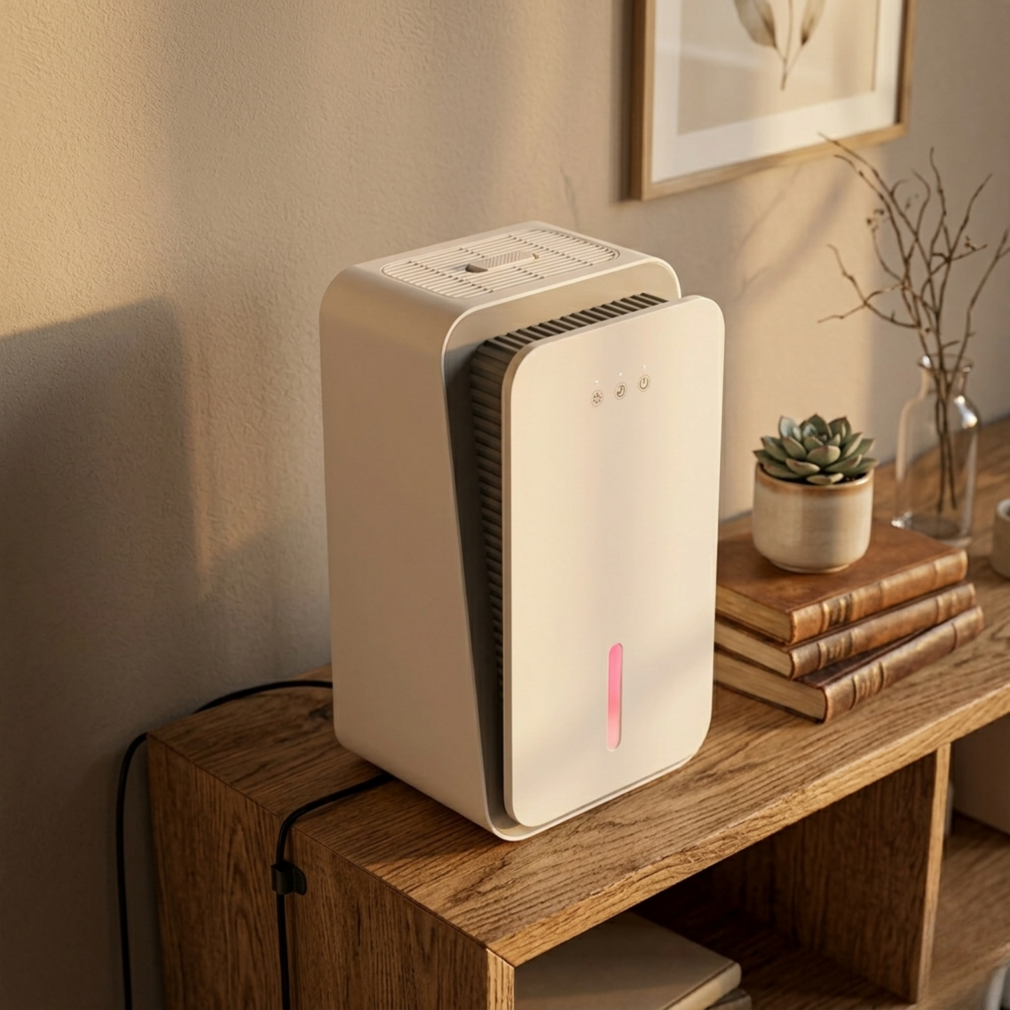 2.5L Compact Dehumidifier with Automatic Shutoff and Sleep Function