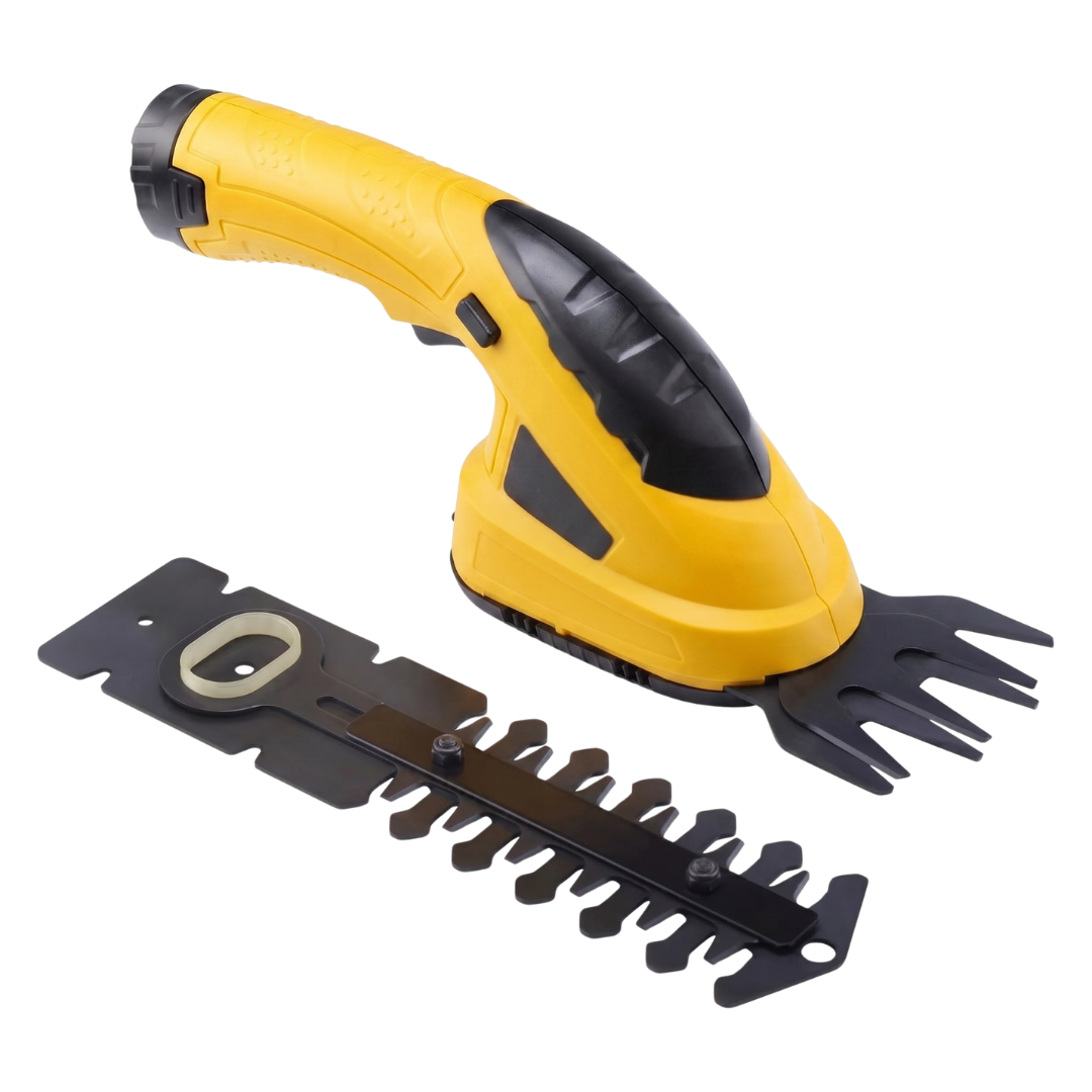 Cordless 2-in-1 Handheld Grass Shear and Hedge Trimmer for Shrubs