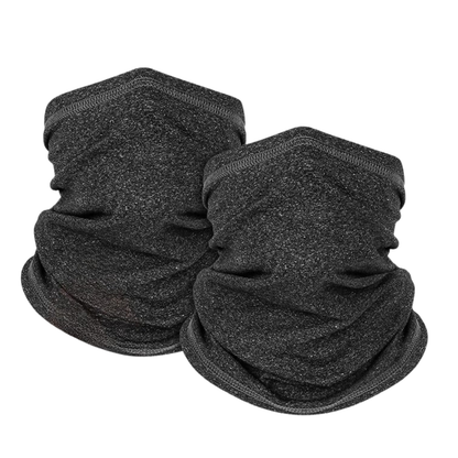 Fleece Neck Gaiter Set of 2 for Winter Sports and Outdoor Adventures