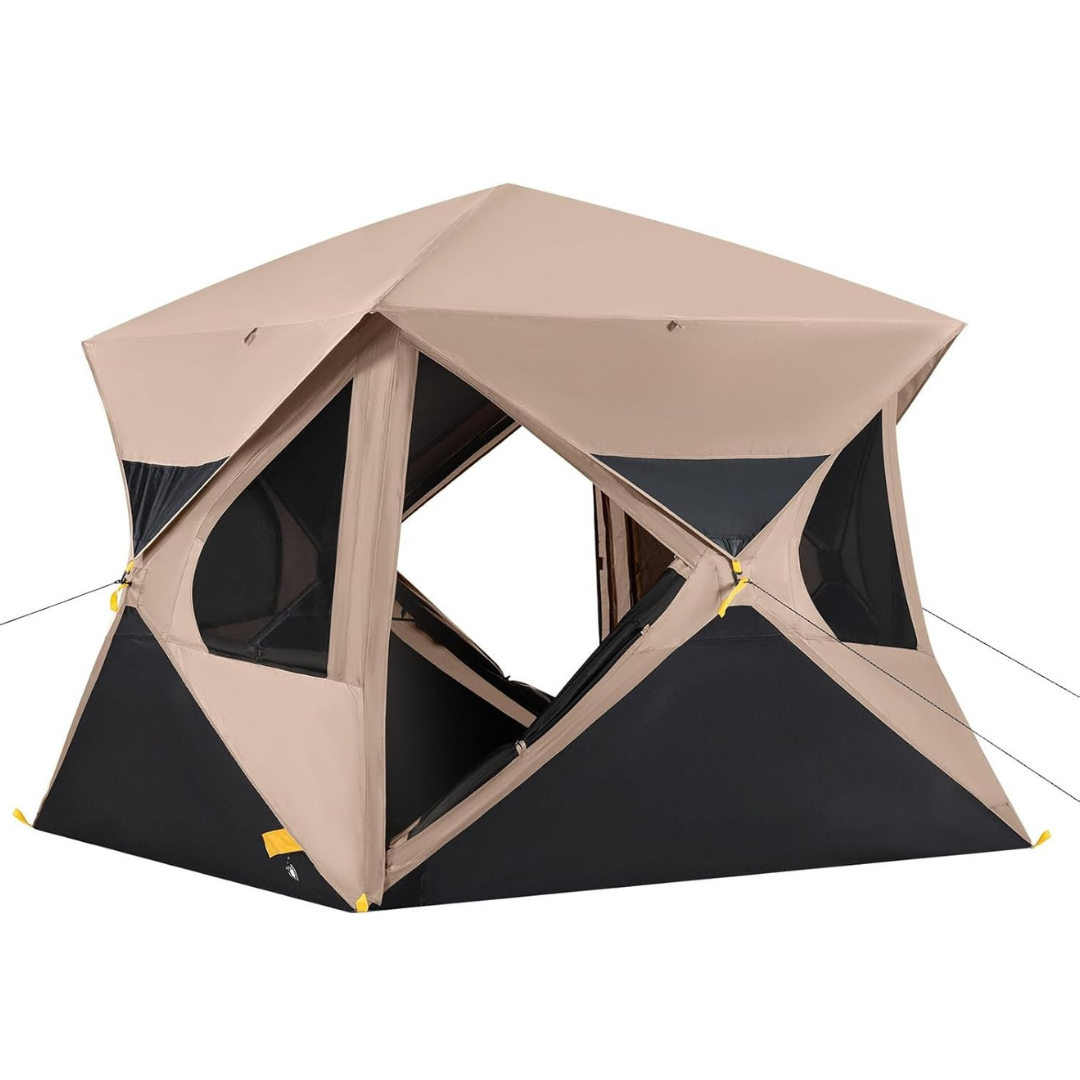 Quick Setup 2-Person Camping Tent with Rain Cover