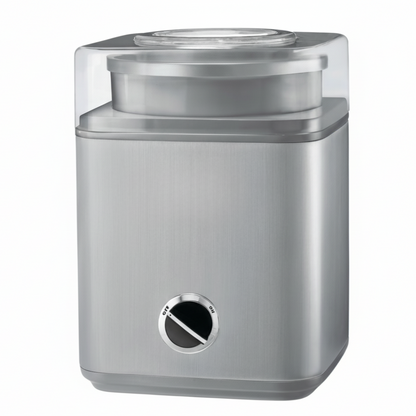 Automatic Ice Cream Maker with Stainless Steel Casing - 2 Quart Capacity