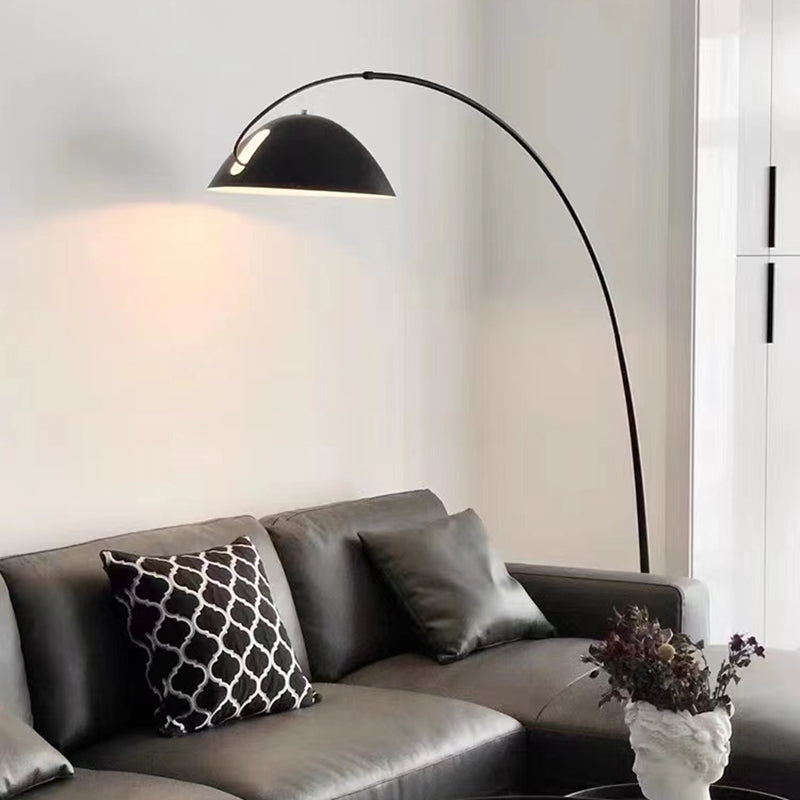 Elegant Arc Floor Lamp with Sleek Black Finish