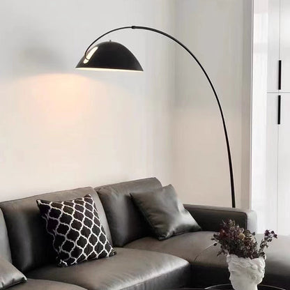 Elegant Arc Floor Lamp with Sleek Black Finish