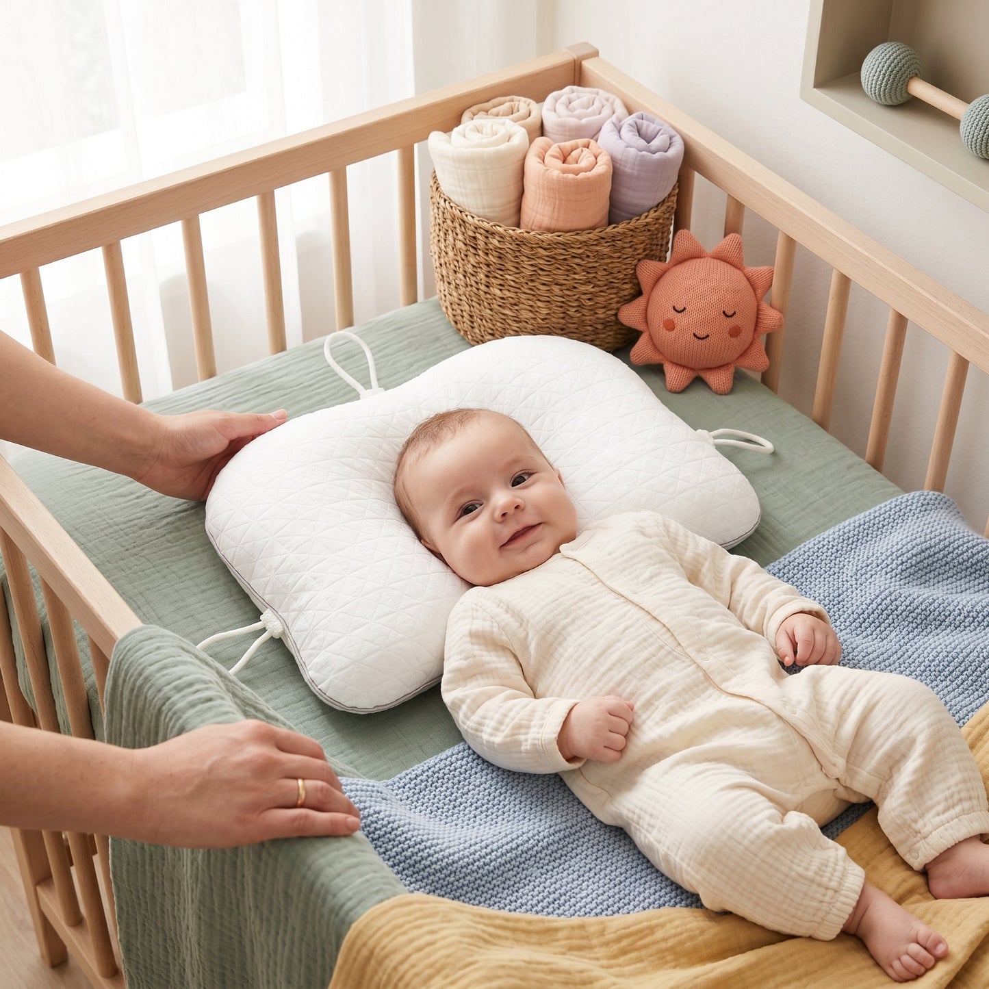 Support Pillow for Infants - Twinkling Star Design