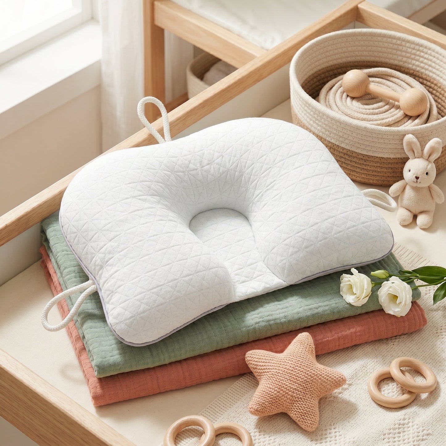 Support Pillow for Infants - Twinkling Star Design