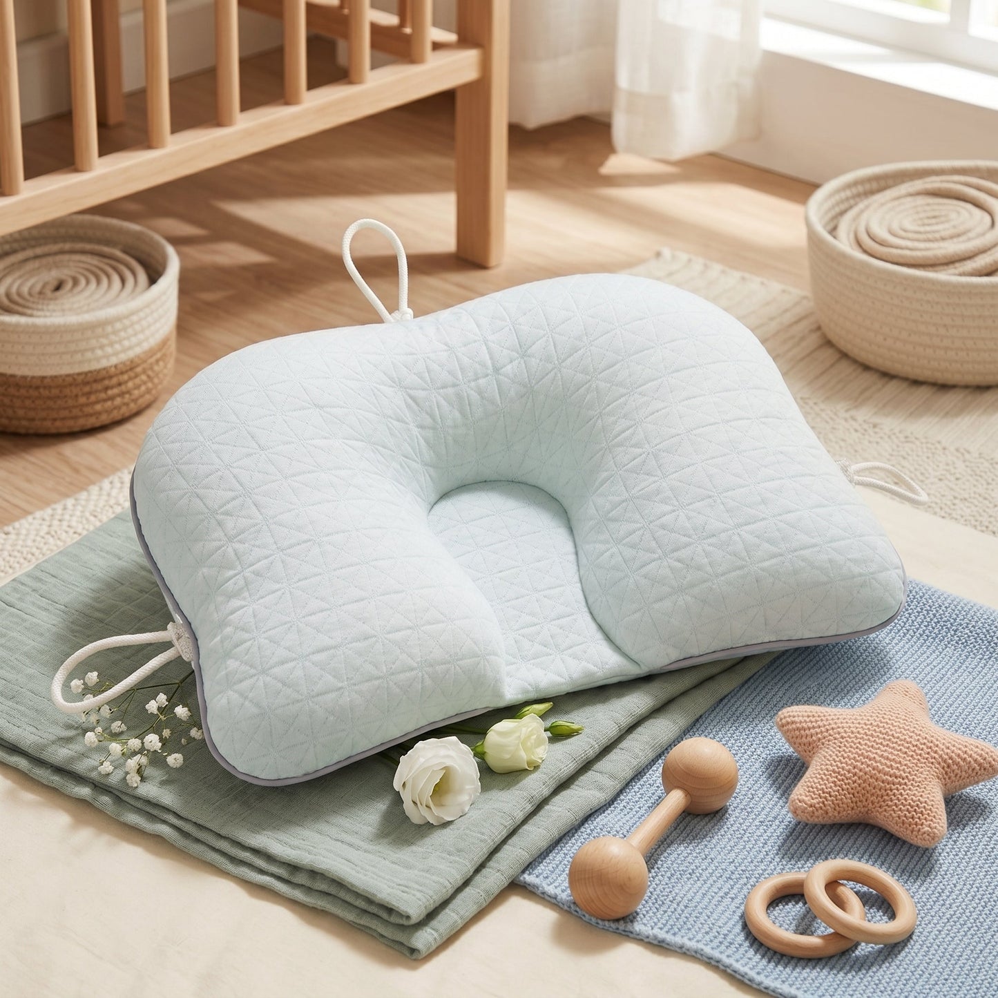 Support Pillow for Infants - Twinkling Star Design