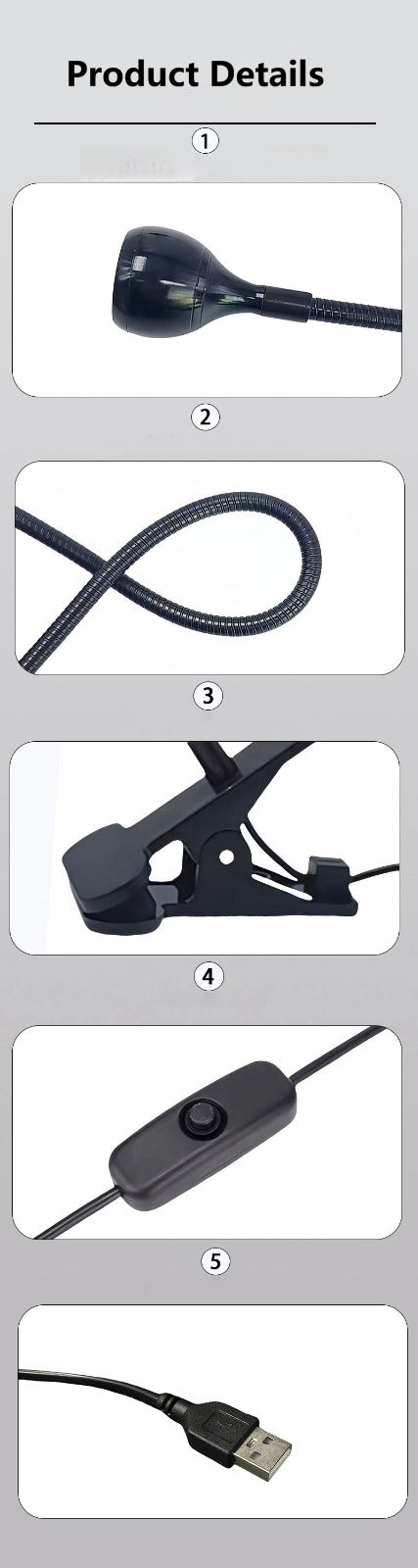LED Desk Lamp with USB Charging Port