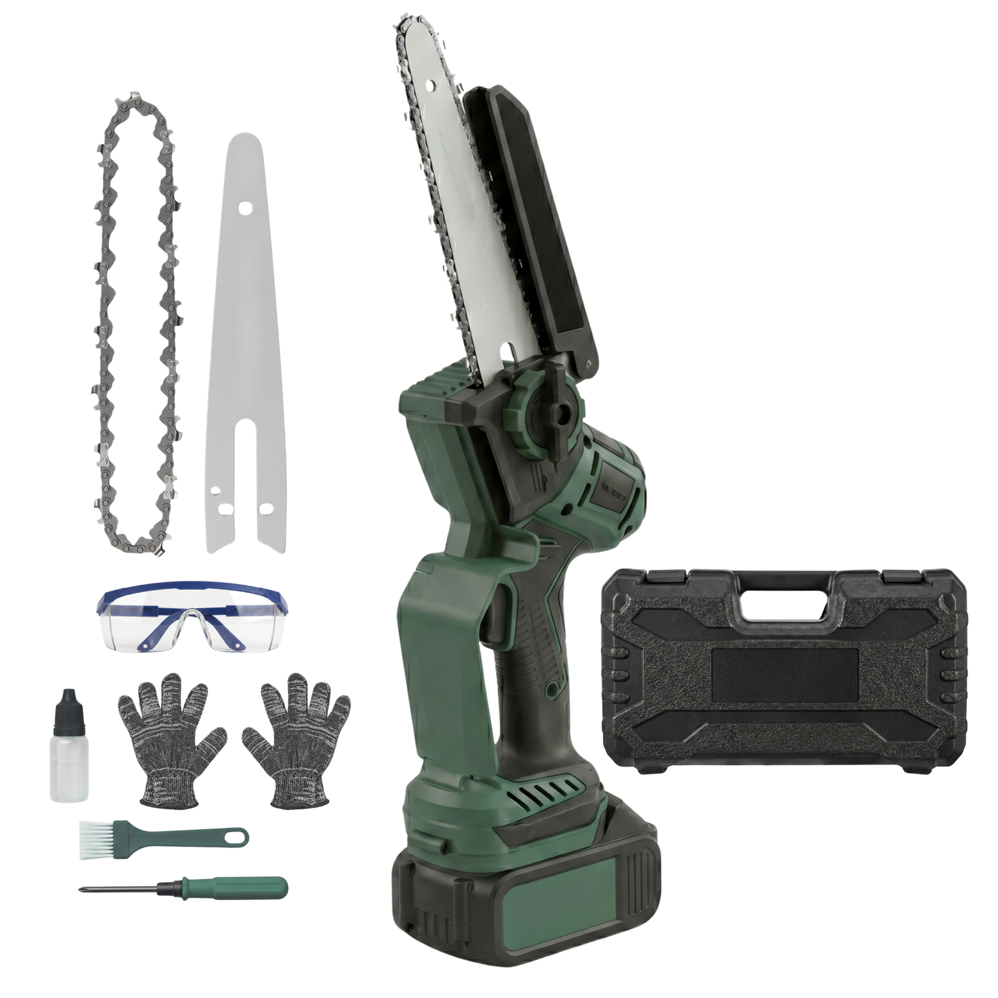 Battery-Powered Mini Chainsaw for Wood Cutting - 20V Cordless