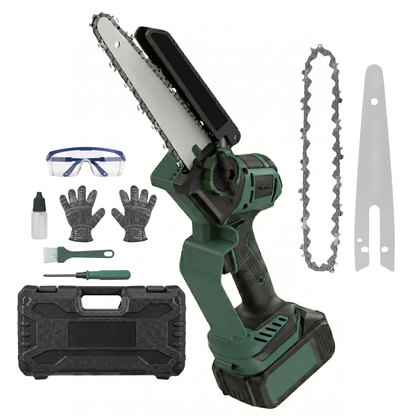 Battery-Powered Mini Chainsaw for Wood Cutting - 20V Cordless