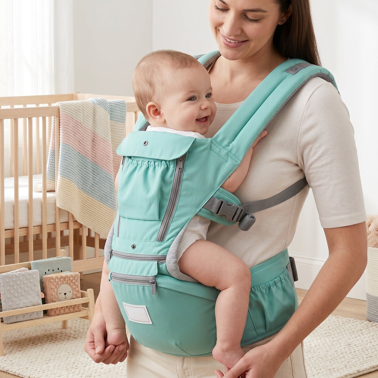 Baby Carrier with Multiple Carrying Options