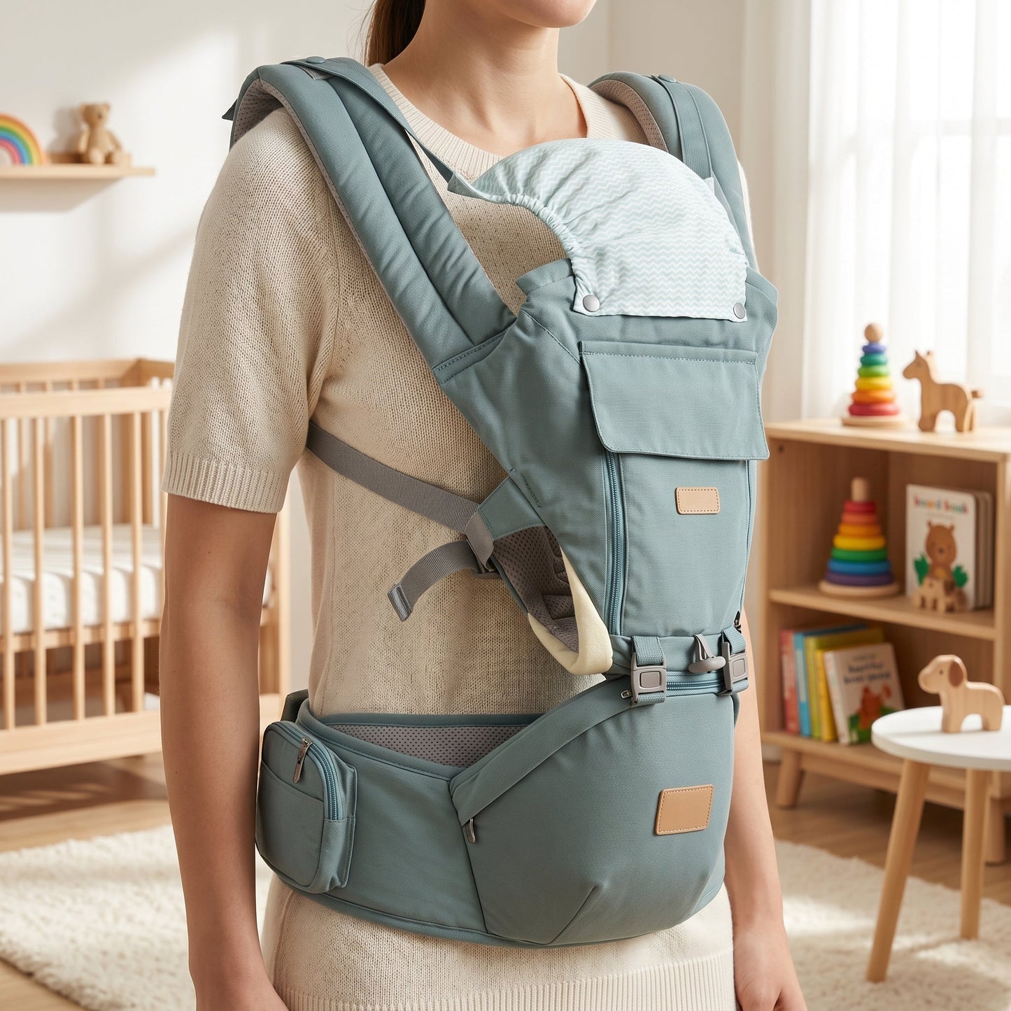 Baby Carrier with Multiple Carrying Options