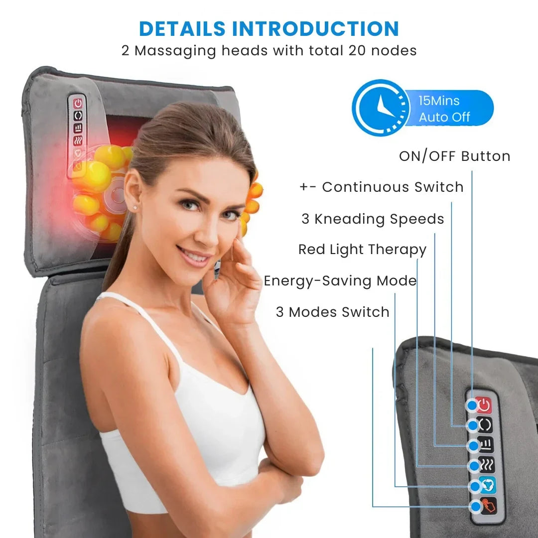 Full Body Massage Mat with Heating Feature