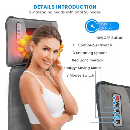 Full Body Massage Mat with Heating Feature