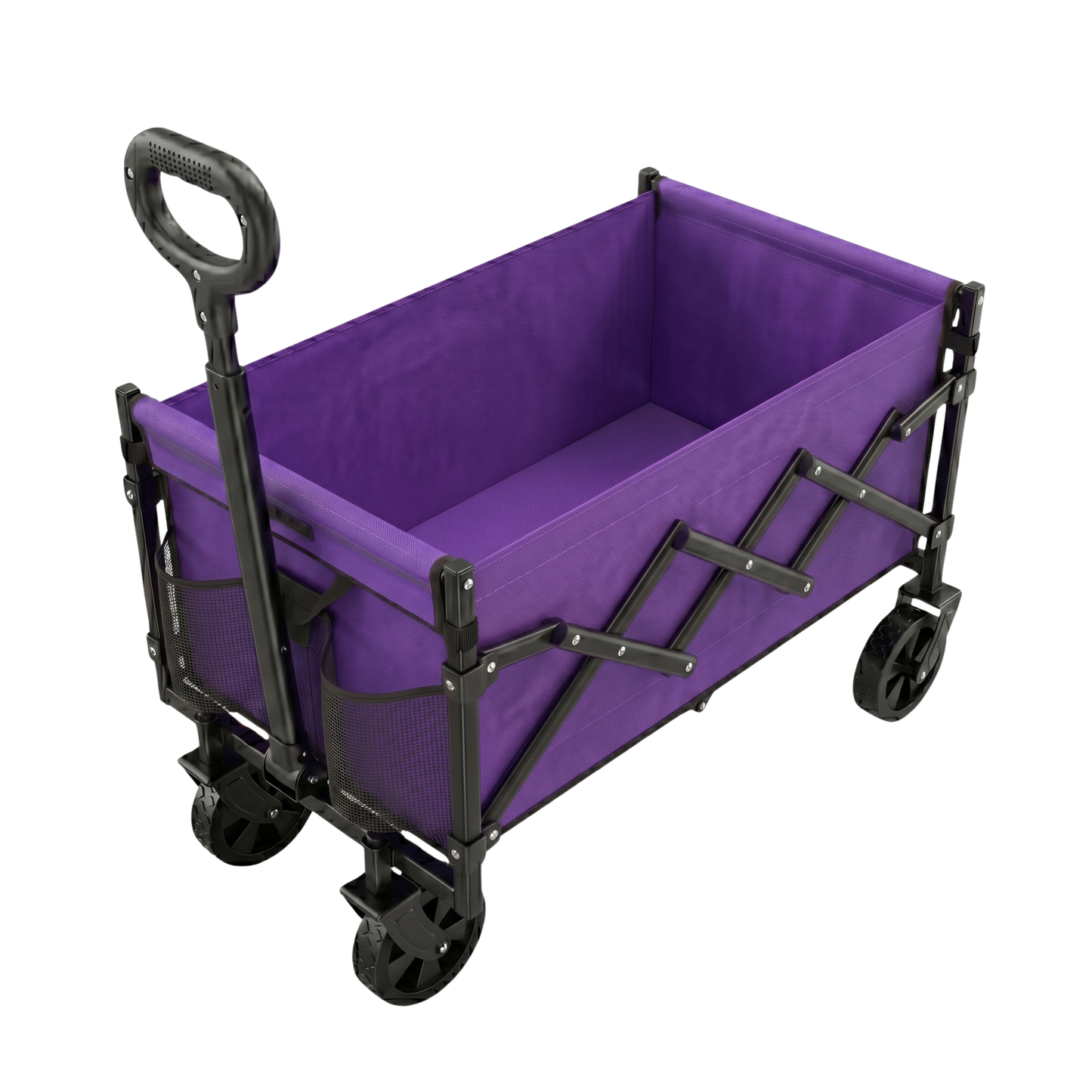 Adjustable Handle Wagon Cart with 220 lb Weight Capacity
